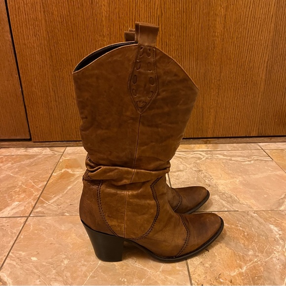 Aldo Leather Western Boots - Picture 2 of 4